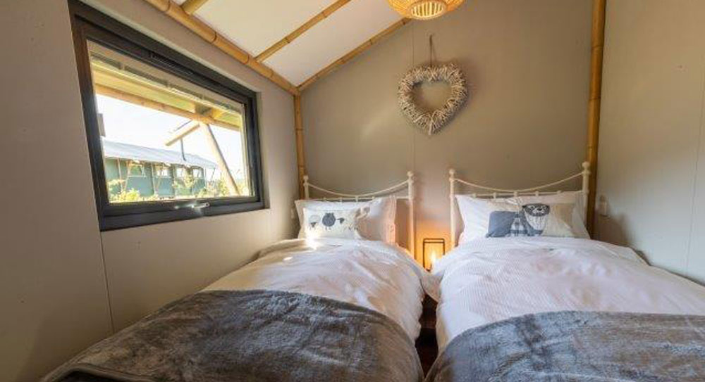 Birdholme Glamping Safari Tent bedroom
