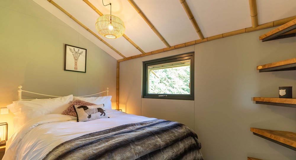 Birdholme Glamping Safari Tent double bedroom