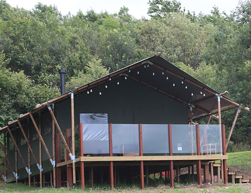 Lower Whitsleigh Farm Safari Tent Exterior