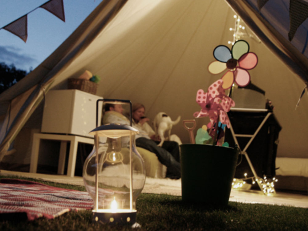 Bell Tent Living area