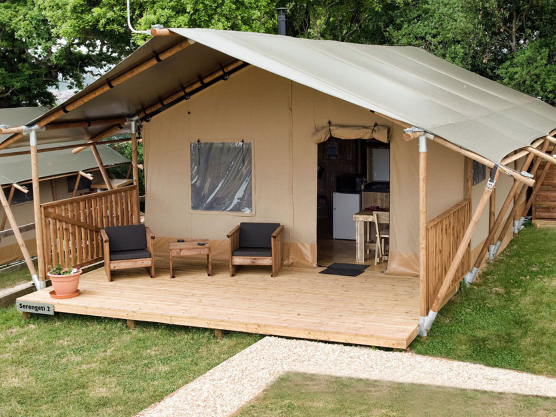 Safari Tent Plus Range veranda