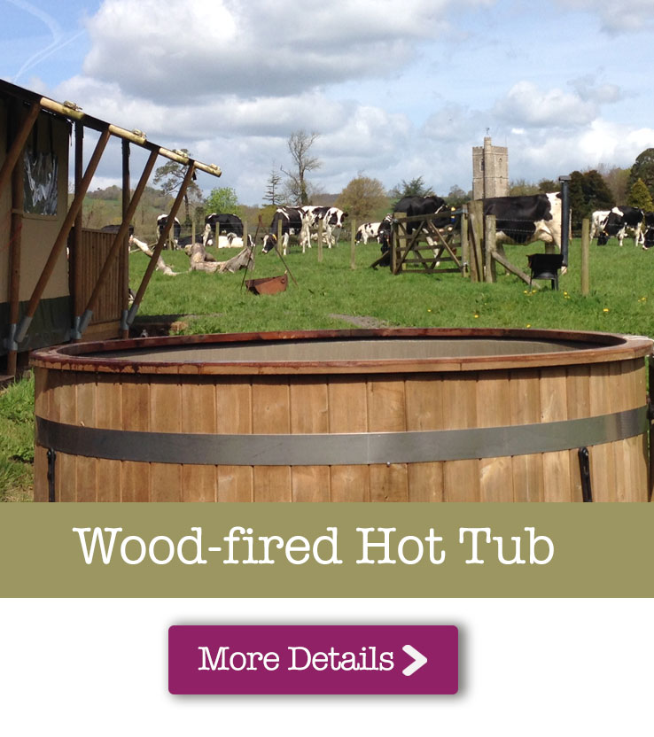 Glamping wood fired Hot Tub